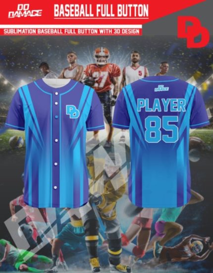 Baseball/Softball Full Button Jersey